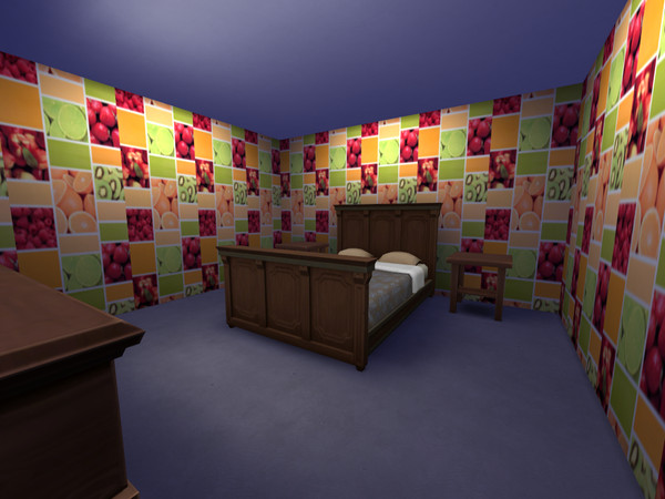 Sims 4 — Fruit Wall by TomTho9742 — Experience nature as your home with this wall!