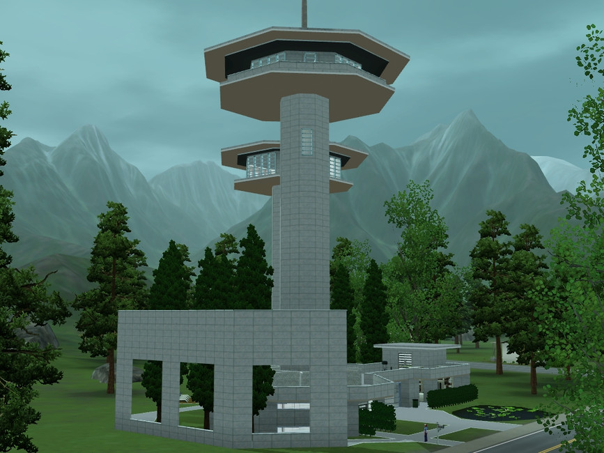The Sims Resource futuristic tower house