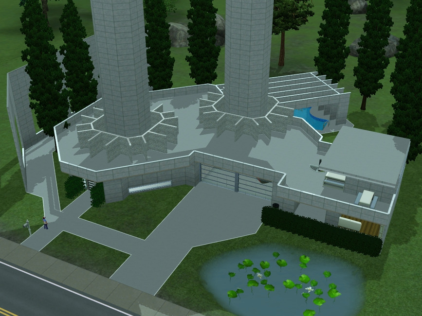 The Sims Resource futuristic tower house