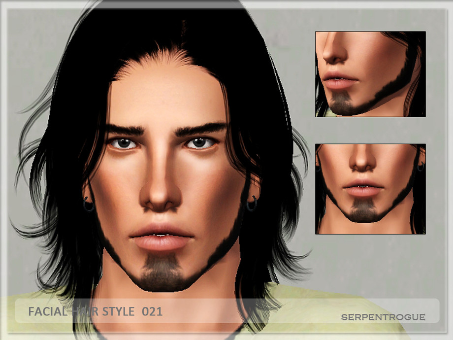 The Sims Resource - Facial Hair Style 021