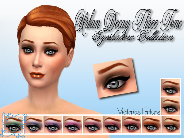 Sims 4 — Aqua by fortunecookie1 — Using three tones of one color gives your sim a beautifully blended eye shadow. This is