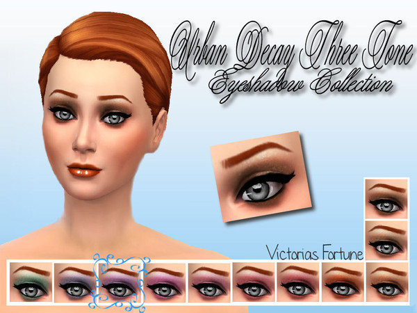 Sims 4 — Grape by fortunecookie1 — Using three tones of one color gives your sim a beautifully blended eye shadow. This