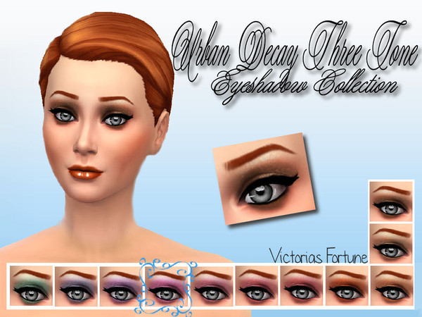 Sims 4 — Violet by fortunecookie1 — Using three tones of one color gives your sim a beautifully blended eye shadow. This