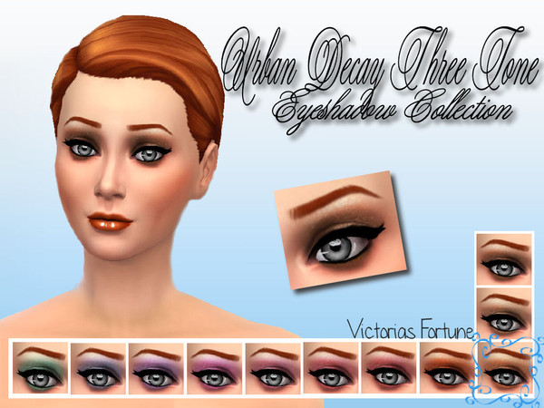Sims 4 — Peach by fortunecookie1 — Using three tones of one color gives your sim a beautifully blended eye shadow. This