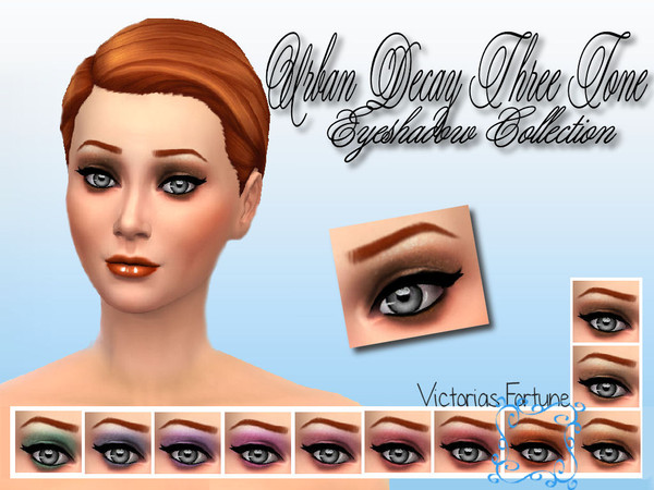 Sims 4 — Copper by fortunecookie1 — Using three tones of one color gives your sim a beautifully blended eye shadow. This