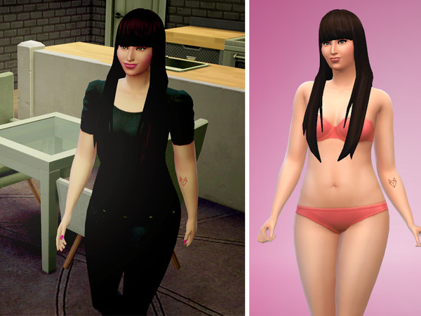 Sims 4 — Fox head Tattoo by NouchKa — This is my first custom content for the Sims 4. I really enjoyed creating this one