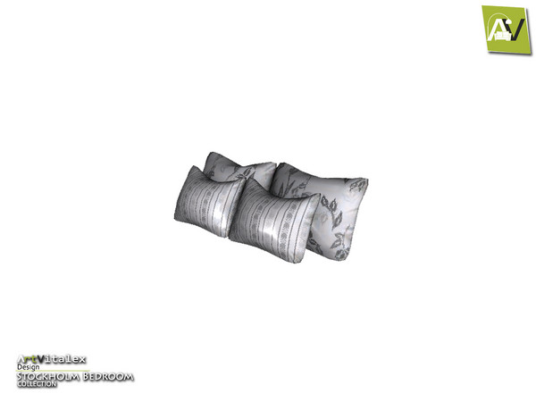Sims 3 — Stockholm Bed Pillow by ArtVitalex — - Stockholm Bed Pillow - ArtVitalex@TSR, Nov 2014