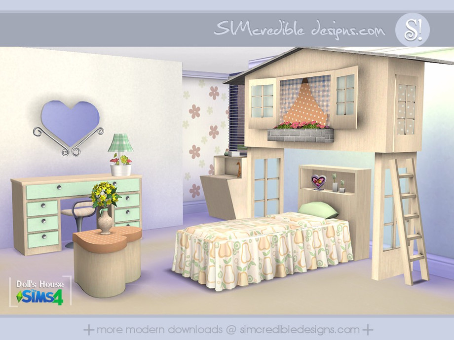 Sims 4 kids beds cc
