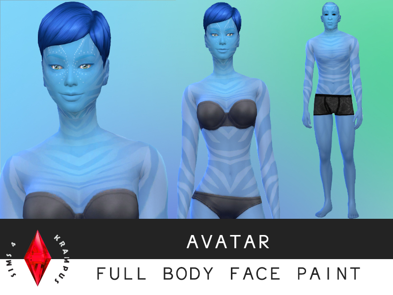 Mod The Sims - Simple white facepaint