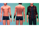 Sims 4 — Black forest Tattoo by NouchKa — Today I present the set of tattoo for male. There is a left, right and both