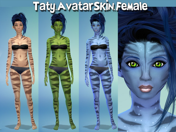 Sims 4 — [Ts4]Taty_AvatarSkin_Female by tatygagg — - Female - Teen, Young Adult, Adult, Elder - Skin Detail