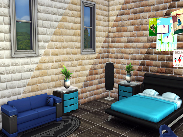 Sims 4 — |MM| Masonry Wall by MikalinaMikalina — Masonry. -- Non-default -- 4 colors You find it: Masonry categories. 