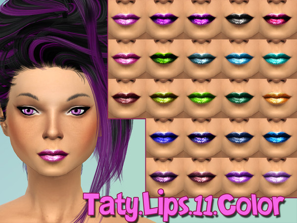Sims 4 — [Ts4]Taty_Lips_11_Color by tatygagg — -Female -Teen, Young Adult, Adult
