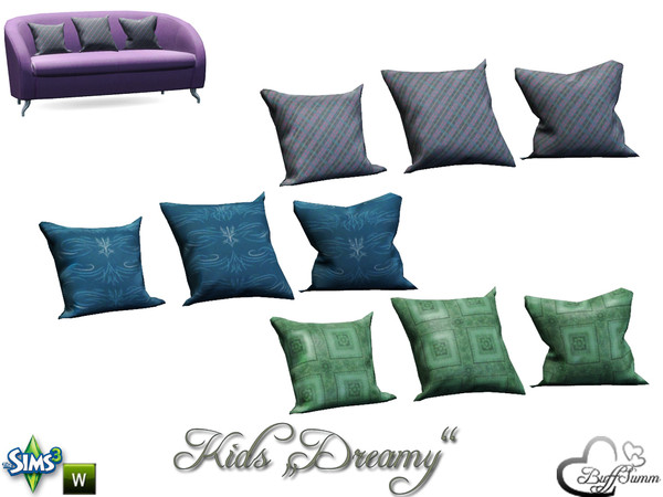 Sims 3 — Kids Dreamy PillowLoveseat by BuffSumm — Part of the *Kids Dreamy* for Sims 3 ***TSRAA***