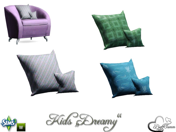 Sims 3 — Kids Dreamy PillowLivingchair by BuffSumm — Part of the *Kids Dreamy* for Sims 3 ***TSRAA***