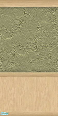 Sims 2 — NK TC50 Arizona LR - Wall 1 by MoMama — A light wood on bottom with a textured green on top.