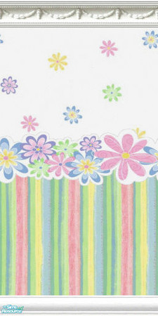 Sims 2 — Summer Bliss Wallpaper No.1 by frillyfilly — Summer Bliss Wallpaper & Floor Set