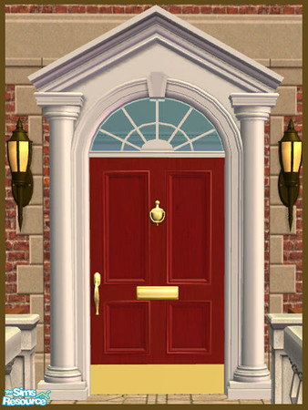 Sims 2 — Triangle Pediment Recolor - Red by phoenix_phaerie — A red recolor of the Pedimentary, My Dear! Triangle