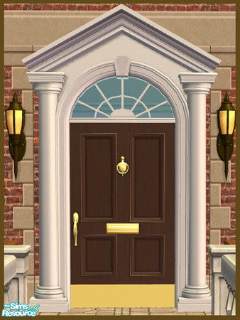 Sims 2 — Triangle Pediment Recolor - Brown by phoenix_phaerie — A brown recolor of the Pedimentary, My Dear! Triangle