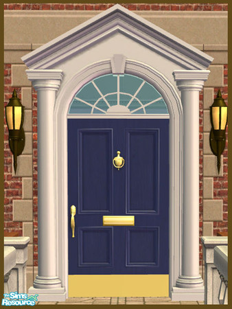 Sims 2 — Triangle Pediment Recolor - Blue by phoenix_phaerie — A blue recolor of the Pedimentary, My Dear! Triangle