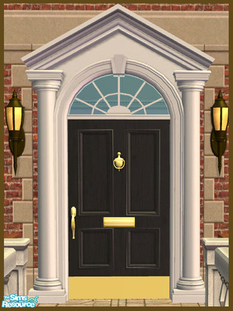 Sims 2 — Triangle Pediment Recolor - Black by phoenix_phaerie — A black recolor of the Pedimentary, My Dear! Triangle