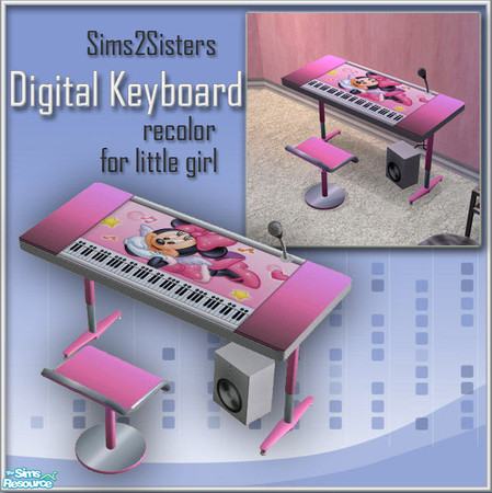 Sims 2 — S2S Digital Keyboards - Recolor 8 by sims2sisters — Recolor of S2S Digital Keyboards - New Mesh