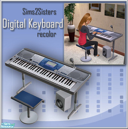 Sims 2 — S2S Digital Keyboards - Recolor 6 by sims2sisters — Recolor of S2S Digital Keyboards - New Mesh