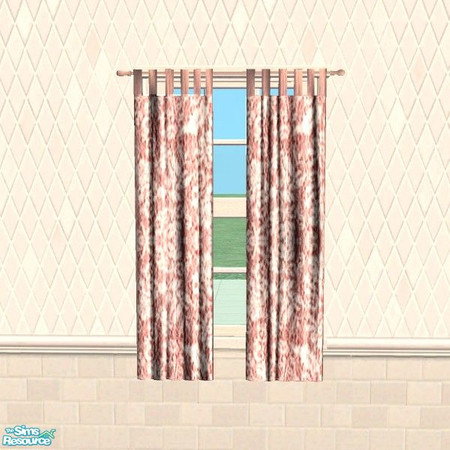 Sims 2 — Rose Flower Curtain by Raveena — You need BitzyBus's mesh for this object to work in your game. Download it
