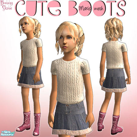 The Sims Resource - Cute Boots 2
