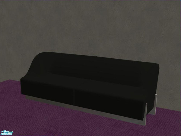 Sims 2 — Pink bedroom - recolor - black - Sofa by ShinoKCR — 