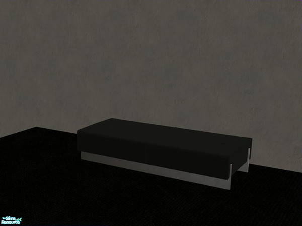 Sims 2 — Pink bedroom - recolor - black - Bench by ShinoKCR — 