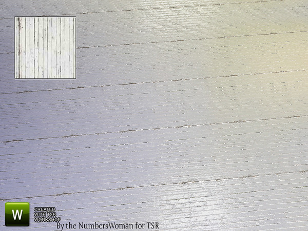 Sims 4 — Shabby Bargain Shabby Chic Bedroom White Wood Floor by TheNumbersWoman — Shabby yet affordable, the comfort