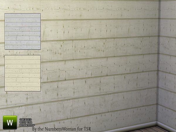 Sims 4 — Shabby Bargain Shabby Chic Bedroom Wall 2 colors options by TheNumbersWoman — Shabby yet affordable, the comfort