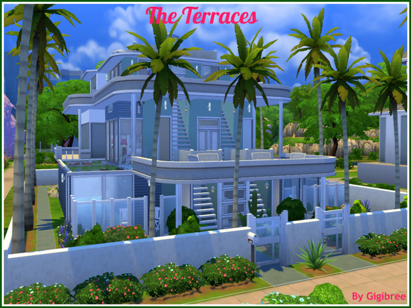 Sims 4 — The Terraces Residence by Gigibree2 — The Terraces Residence is a modern house, developed in three levels, ideal
