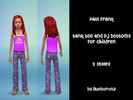 Sims 4 — Paul Frank Pajamas Set by ih8m0r0nz — Paul Frank Pajamas set. Tank tops for girls in 5 different colors. PJ