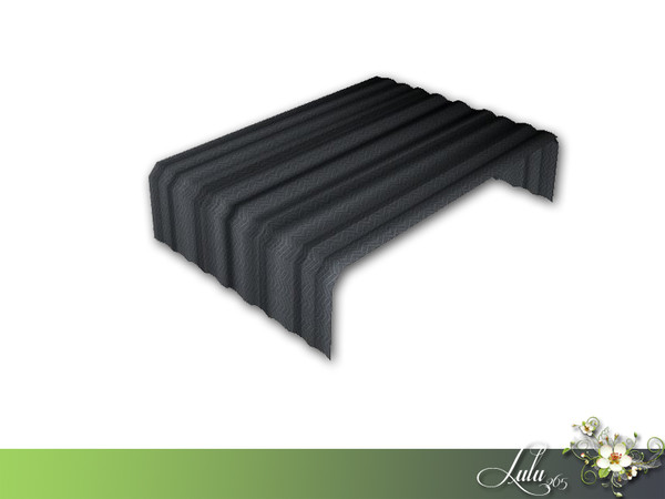 Sims 3 — Blackwood Bedroom Blanket by Lulu265 — Part of the Black Wood Bedroom Set Fully CAStable Made by Lulu265 for