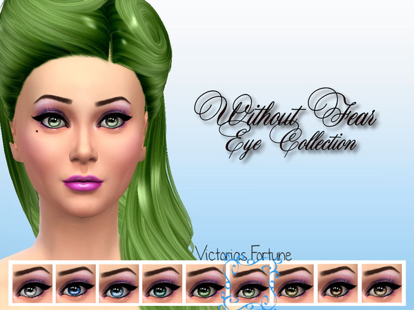 Sims 4 — Light Green by fortunecookie1 — Here are recreations of my Sims 2 Without Fear Eye Collection. I hope you enjoy