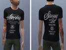 Sims 4 — Stussy World Tour by dendysarus — Stussy World Tour (Black/White)
