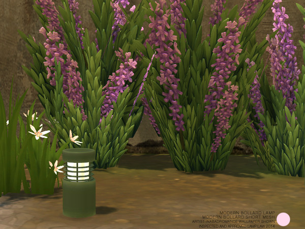 Sims 4 — Modern Bollard Short Mesh by DOT — Modern Bollard Short Mesh by DOT of The Sims Resource