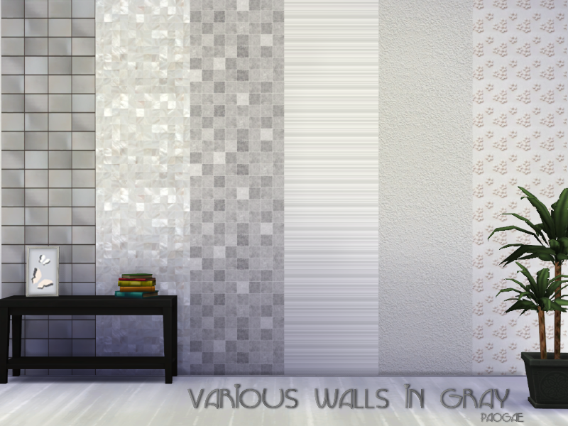 The Sims Resource - Various walls in gray