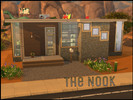 Sims 4 — The Nook by Sparky — The Nook - Small starter home for under 20k. 1 bedroom, 1 bathroom with shower, full