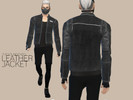 Sims 4 — LEATHER JACKET by theyoungenzo — Hello Everyone! I made a new jacket! The Icon100 jacket :) This creation has 4