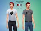 Sims 4 — Game of Thrones Male T-Shirt Set by thelittlestliar — 5 Game of Thrones T-shirts perfect for any fan! This set