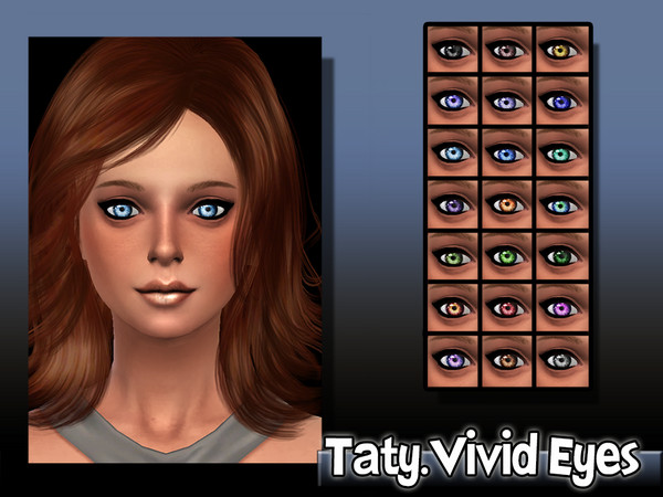 Sims 4 — [Ts4]Taty_VividEyes by tatygagg — -Female, Male -Child, Teen, Young Adult, Adult, Elder