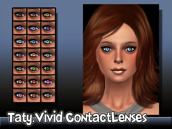 Sims 4 — [Ts4]Taty_VividContactLenses by tatygagg — -Female, Male -Teen, Young Adult, Adult, Elder