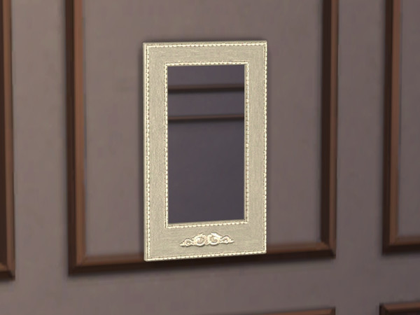 Sims 4 — Emerald Square Mirror by Flovv — A pretty, elegant mirror.
