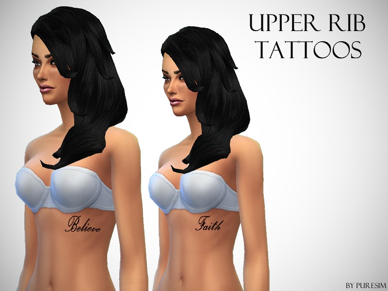 upper rib tattoos