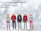 Sims 4 — christmas outfit by sarahlasshes — a variety of christmas outfits to choose from for your female child sims