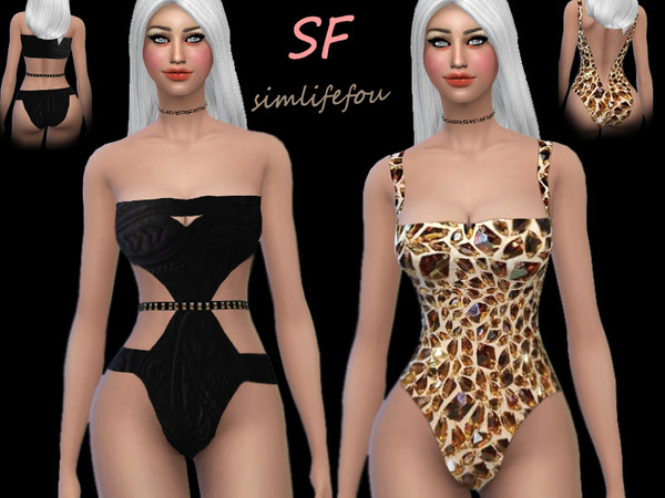 Sims 4 — chika Swimsuit by mysimlifefou — chika Swimsuit is a special naughty pieces in your Sims female closet.