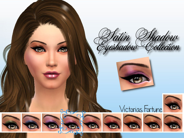 Sims 4 — Violet by fortunecookie1 — Here is a new soft, satin looking eye shadow with brilliant color for your favorite